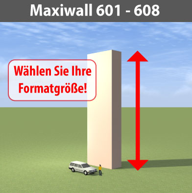 maxiwall 601 - 608 Riesen-Werbewand B6m