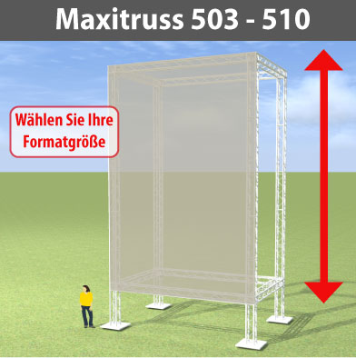 maxitruss 503 - 510 Alutraversen-Großwerbewände