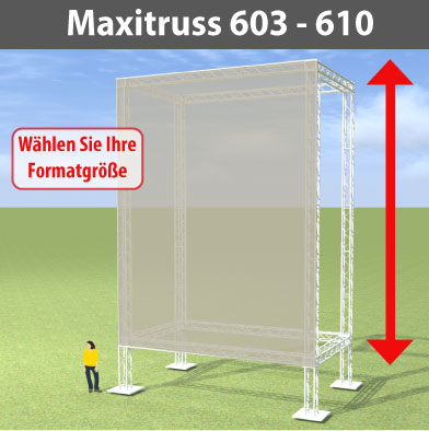 maxitruss 603 - 610 Alutraversen-Großwerbewände